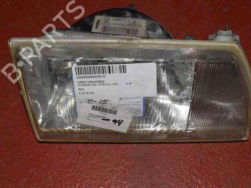 Used Left headlight CITROËN C15 Box Body/MPV (VD_) 1.8 D (60 hp) 1168634