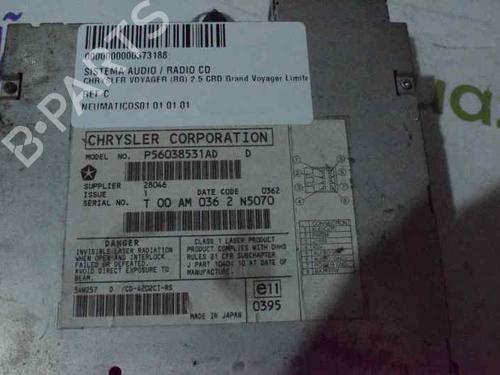 Radio CHRYSLER VOYAGER IV (RG, RS) 2.5 CRD | BP1569008E6 