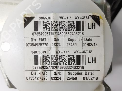 Rear left seatbelt FIAT 500 (312_) 1.2 LPG (312AXA1A) | BP18418592I29 