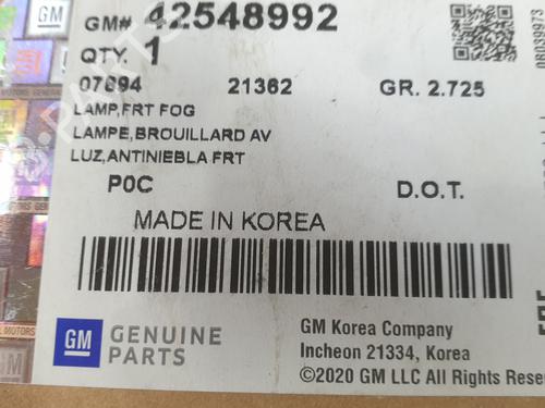 Right front fog light CHEVROLET CAPTIVA (C100, C140) 2.2 D 4WD | BP32266318C31