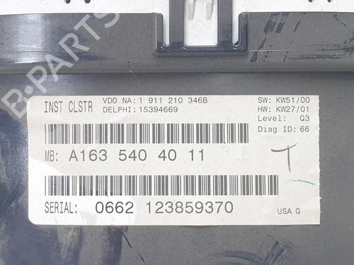 Instrument cluster MERCEDES-BENZ M-CLASS (W163) ML 400 CDI (163.128) | BP16104689C47 