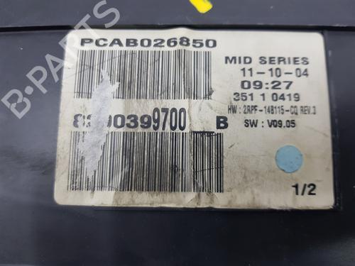 Instrument cluster RENAULT MEGANE II (BM0/1_, CM0/1_)  | BP9697775C47 