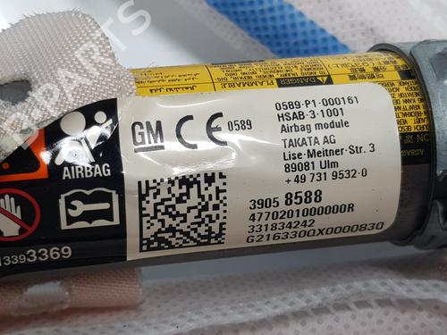 Right curtain airbag OPEL ASTRA K Sports Tourer (B16) 1.6 CDTi (35) | BP20703987C12 