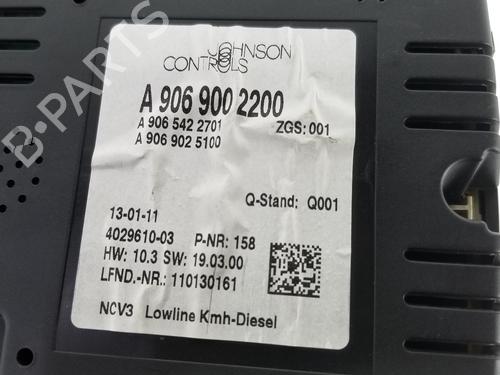 Instrument cluster MERCEDES-BENZ SPRINTER 3,5-t Van (B906) 313 CDI (906.631, 906.633, 906.635, 906.637) | BP9276918C47 