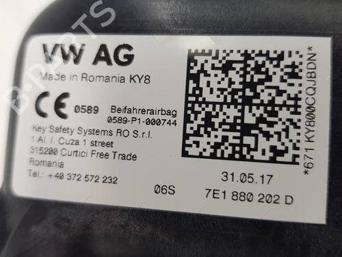 Kollisonspute sett VW TRANSPORTER T6 Van (SGA, SGH, SHA, SHH) 2.0 TDI 4motion | BP17741808C86 