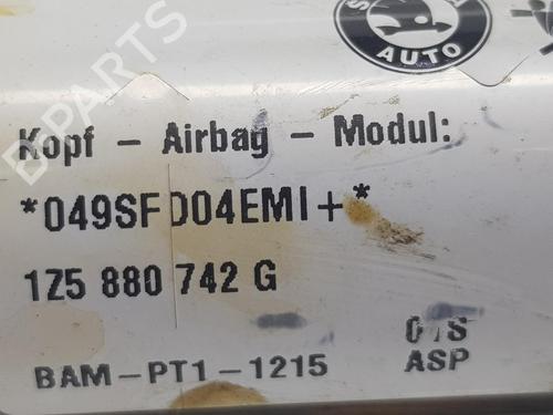 Right curtain airbag SKODA OCTAVIA II (1Z3) 2.0 TDI | BP6250597C12 
