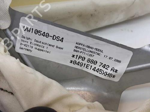 Right curtain airbag SEAT LEON (1P1)  | BP5547188C12 