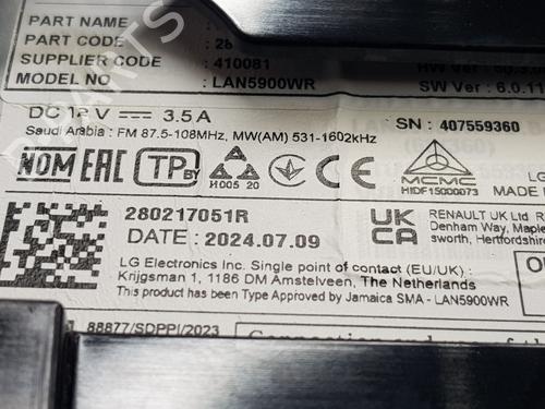Display monitor DACIA SANDERO III 1.0 TCe 90 | BP34702995C48  - Image 6