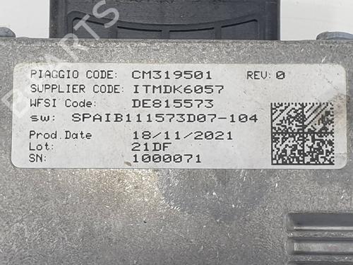 Electronic module PIAGGIO PORTER NP6 (NP6) 1.5 CNG | BP38930380M83 - Image 5