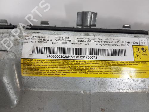 Airbag Kit MERCEDES-BENZ B-CLASS Sports Tourer (W246, W242) B 180 CDI / d (246.212) | BP20851631C86 