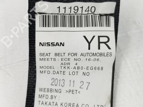 Rear right seatbelt NISSAN X-TRAIL III (T32_, T32R, T32RR) 1.6 dCi ALL MODE 4x4-i (NT32) | BP8677190I28 
