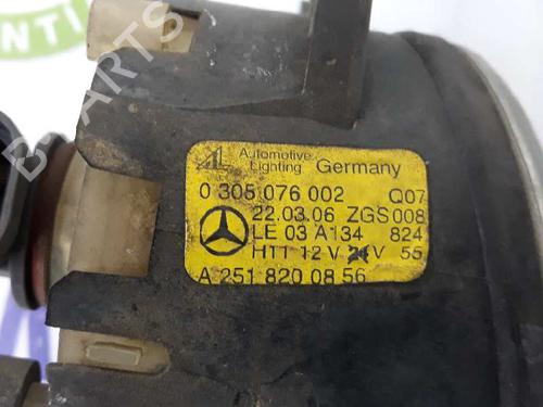Right front fog light MERCEDES-BENZ A-CLASS (W169) A 180 CDI (169.007, 169.307) | BP1914614C31