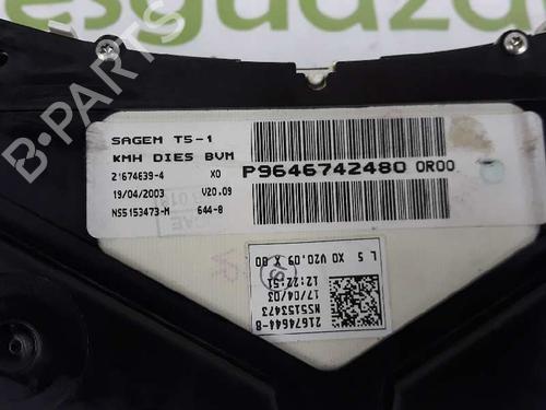 Instrument cluster PEUGEOT 307 Break (3E) 2.0 HDI 110 | BP1804878C47 