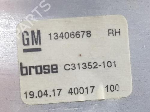Rear right window mechanism OPEL ASTRA K (B16) 1.6 CDTi (68) | BP17330831C25 