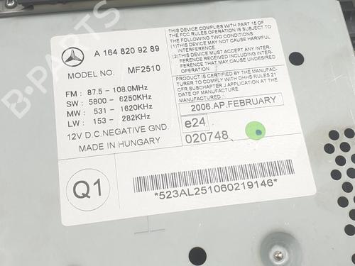 Radio MERCEDES-BENZ M-CLASS (W164) ML 320 CDI 4-matic (164.122) | BP20192189E6 