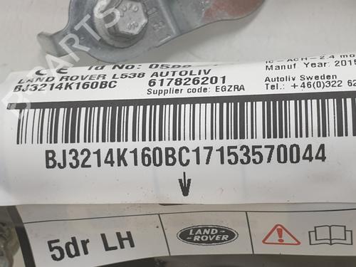 Left curtain airbag LAND ROVER RANGE ROVER EVOQUE (L538)  | BP29331765C11 