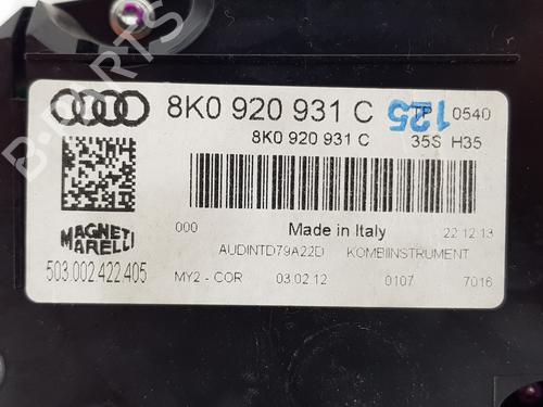 Instrument cluster AUDI A4 B8 (8K2) 3.0 TDI | BP29723145C47 