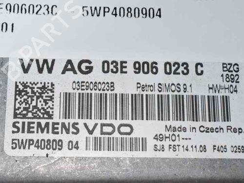 Engine control unit (ECU) SKODA FABIA II (542) 1.4 TDI | BP1543649M57 