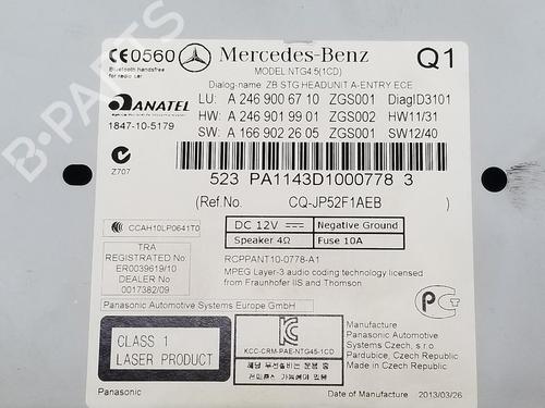 Electronic module MERCEDES-BENZ B-CLASS Sports Tourer (W246, W242) B 180 CDI (246.200) | BP7350722M83 