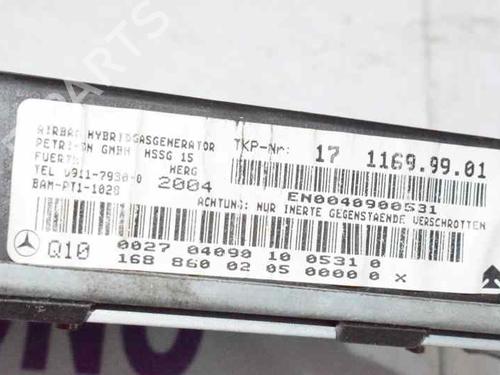 Høyre sete kollisjonspute MERCEDES-BENZ A-CLASS (W168) A 170 CDI (168.009, 168.109) | BP794975C14 