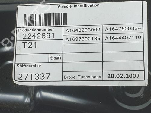 Rear left window mechanism MERCEDES-BENZ M-CLASS (W164) ML 320 CDI 4-matic (164.122) | BP9120294C24 