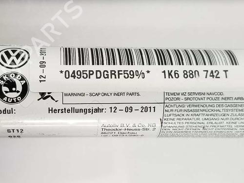 Right curtain airbag VW GOLF VI (5K1) 2.0 GTi | BP7579333C12 