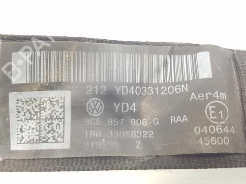 Rear right seatbelt VW PASSAT B6 (3C2) 2.0 TDI | BP15409804I28 