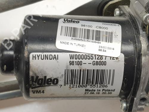 Front wiper motor HYUNDAI i20 II (GB, IB) 1.2 | BP8801128M29 