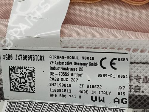 Left curtain airbag SEAT IBIZA V (KJ1, KJG) 1.0 TSI | BP13254915C11 