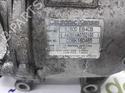 AC compressor NISSAN NAVARA NP300 (D40) 2.5 dCi 4WD (D40TT, D40T, D40M, D40BB) | BP2222750M34 