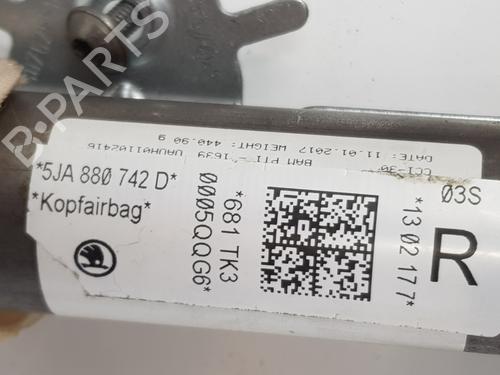 Right curtain airbag SEAT TOLEDO IV (KG3) 1.6 TDI | BP28386810C12