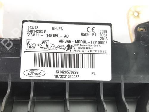 Right curtain airbag FORD B-MAX (JK) 1.0 EcoBoost | BP9669875C12 