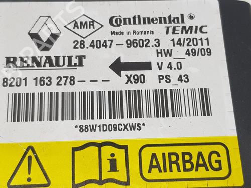 ECU airbags DACIA SANDERO 1.2 16V | BP15965430M53 