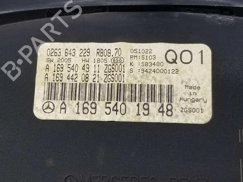 Instrument cluster MERCEDES-BENZ B-CLASS Sports Tourer (W245) B 200 CDI (245.208) | BP6563171C47 