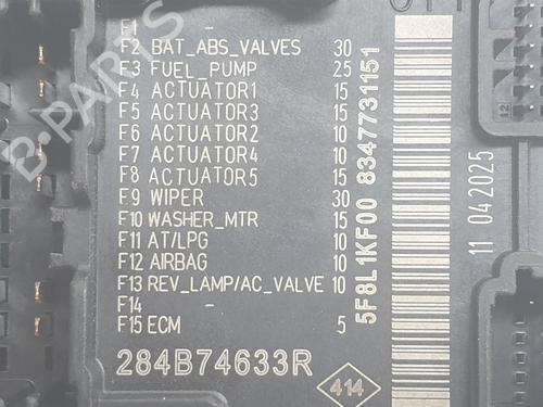 Fuse box RENAULT CLIO V (B7_)  | BP34639657E1  - Image 5