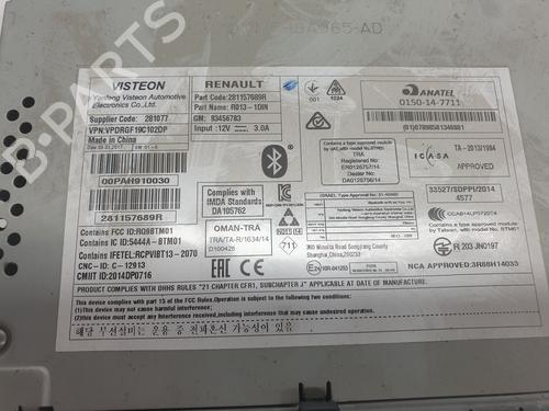 Radio FIAT TALENTO Van (296_) 1.6 D | BP24036865E6 
