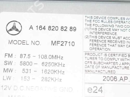 Radio MERCEDES-BENZ M-CLASS (W164) ML 320 CDI 4-matic (164.122) | BP1251925E6 