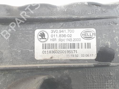 Højre Foran Tågelygte SKODA SUPERB III (3V3) 2.0 TDI | BP18821386C31 