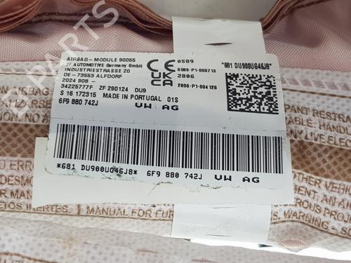 Right curtain airbag SEAT ARONA (KJ7, KJP)  | BP27880500C12 