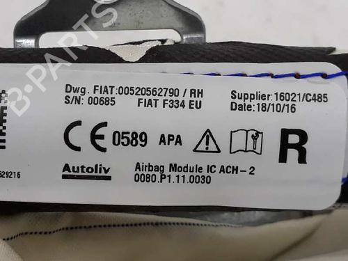 Right curtain airbag FIAT 500X (334_) 1.6 D Multijet (334AXA1B, 334AXA11) | BP4241495C12 