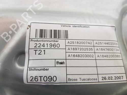 Front left window mechanism MERCEDES-BENZ M-CLASS (W164) ML 320 CDI 4-matic (164.122) | BP9138979C22 