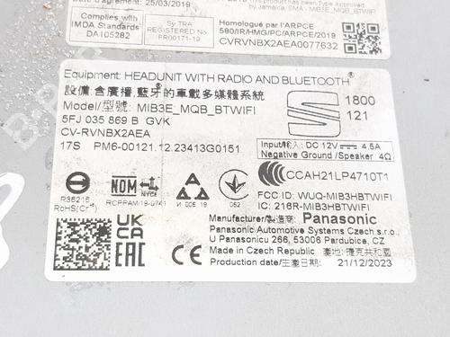 Display monitor SEAT IBIZA V (KJ1, KJG) 1.0 MPi | BP29244463C48 