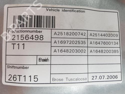 Front left window mechanism MERCEDES-BENZ M-CLASS (W164) ML 320 CDI 4-matic (164.122) | BP14919906C22 
