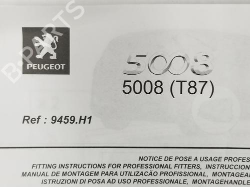 Right sun visor PEUGEOT 5008 (0U_, 0E_) 1.6 HDi | BP10257700I2