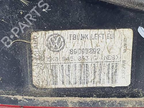 Left tailgate light VW GOLF VI (5K1) 1.6 TDI | BP13097934C79 