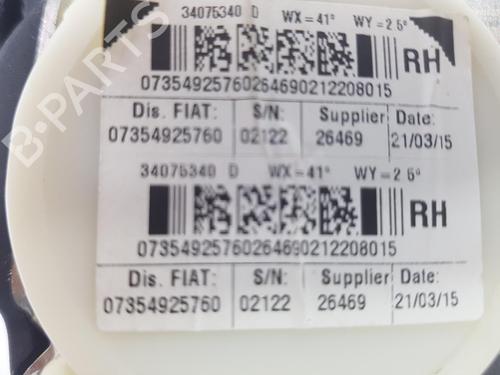 Rear right seatbelt FIAT 500 (312_) 1.2 (312AXA1A) | BP15206564I28 