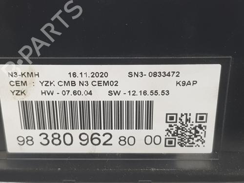 Instrument cluster PEUGEOT RIFTER  | BP20186284C47 