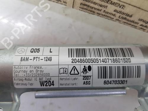 Left curtain airbag MERCEDES-BENZ C-CLASS (W204) C 220 CDI (204.002) | BP5767959C11 