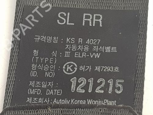 Rear left seatbelt KIA SPORTAGE III (SL) 1.7 CRDi | BP21048719I29 