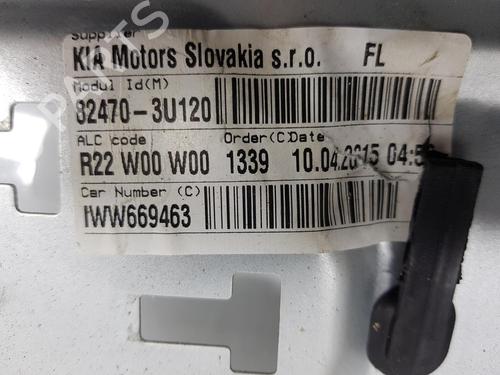 Front left window mechanism KIA SPORTAGE III (SL) 1.6 GDI | BP16720195C22 